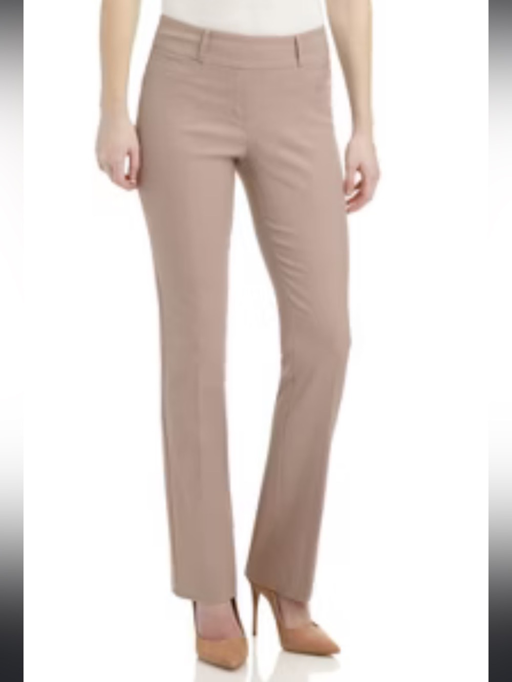 Women’s Boot-Cut Dress Pants in Taupe